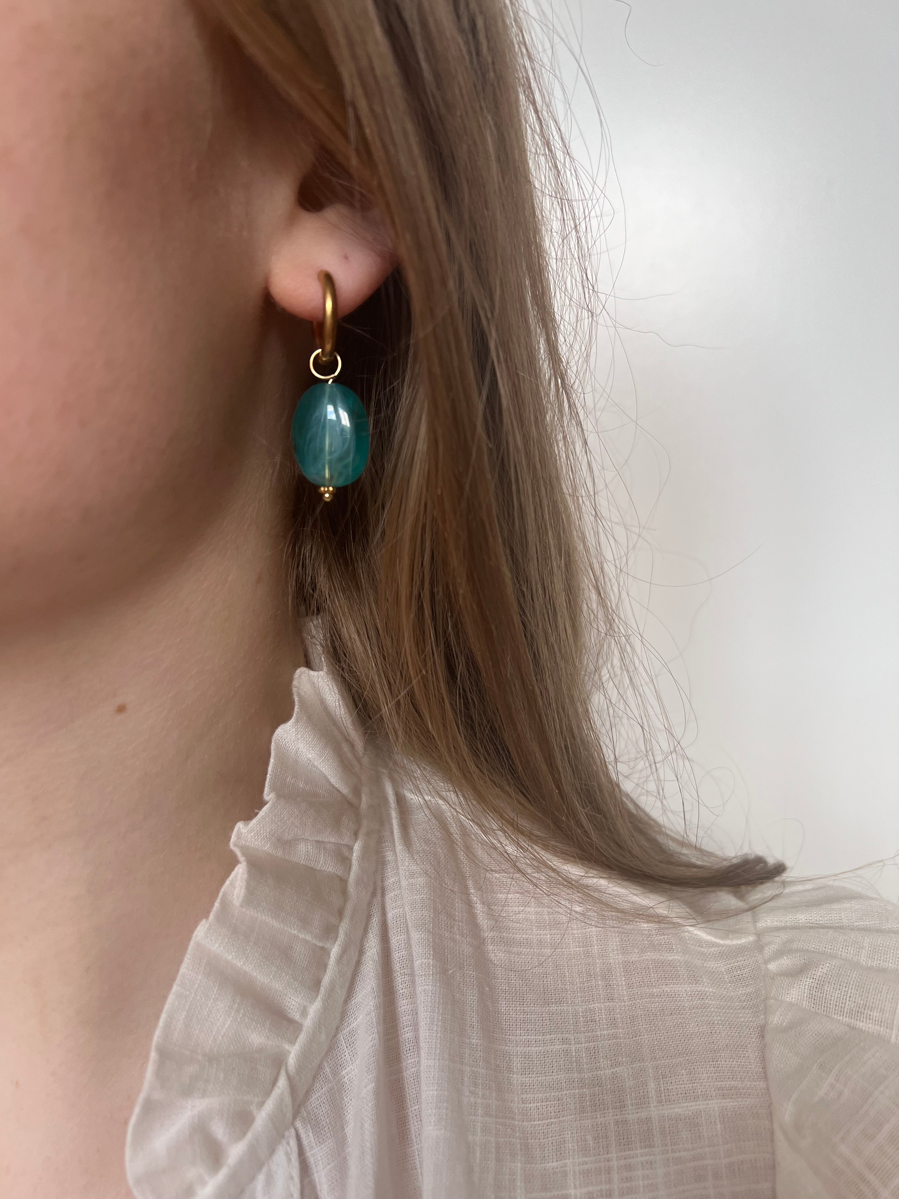 Marble Charm oorbellen