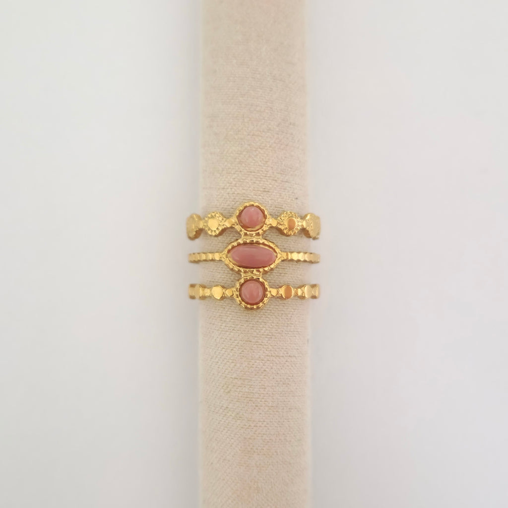Triple Blush ring