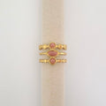 Triple Blush ring