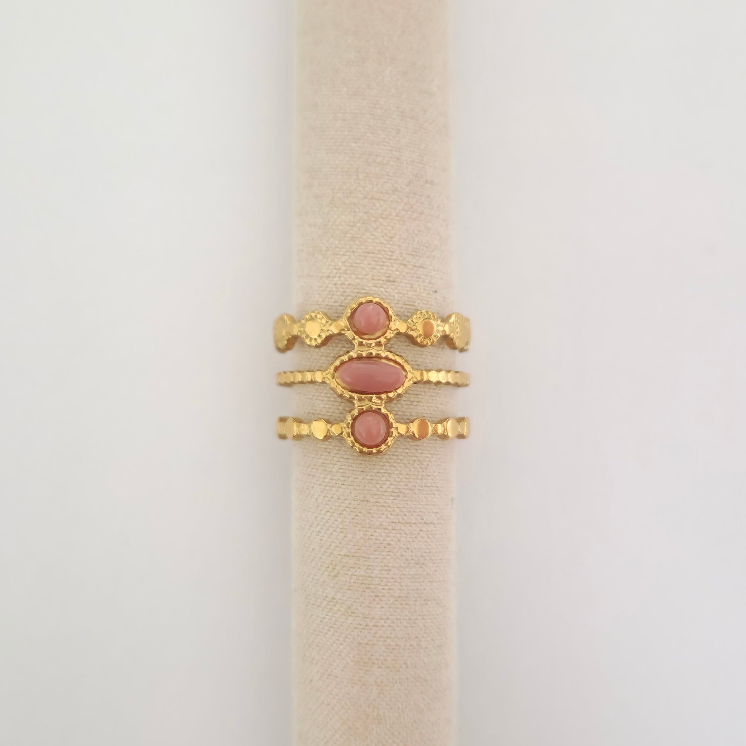 Triple Blush ring