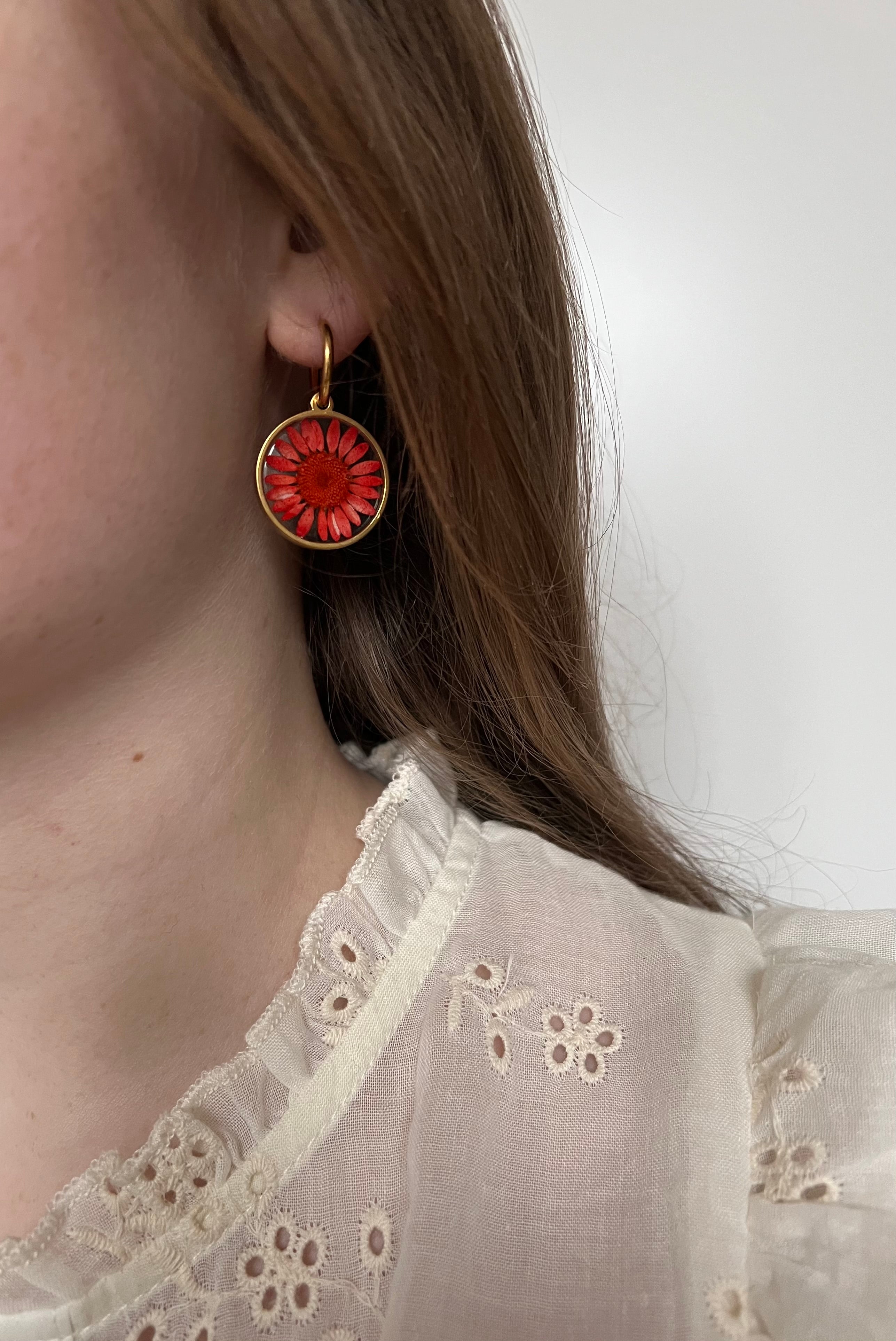 Shiny Flower oorbellen