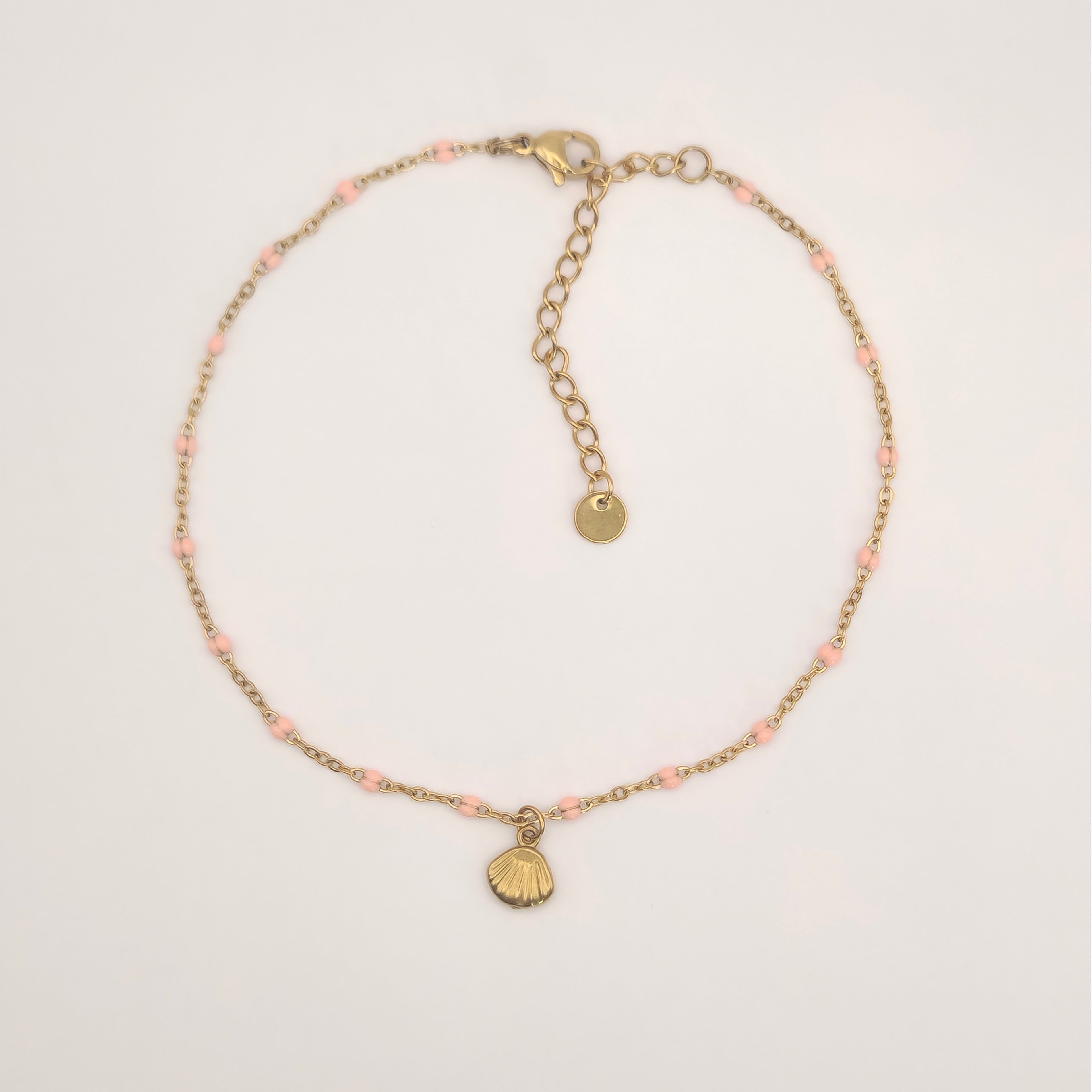 Dotty Shell enkelbandje