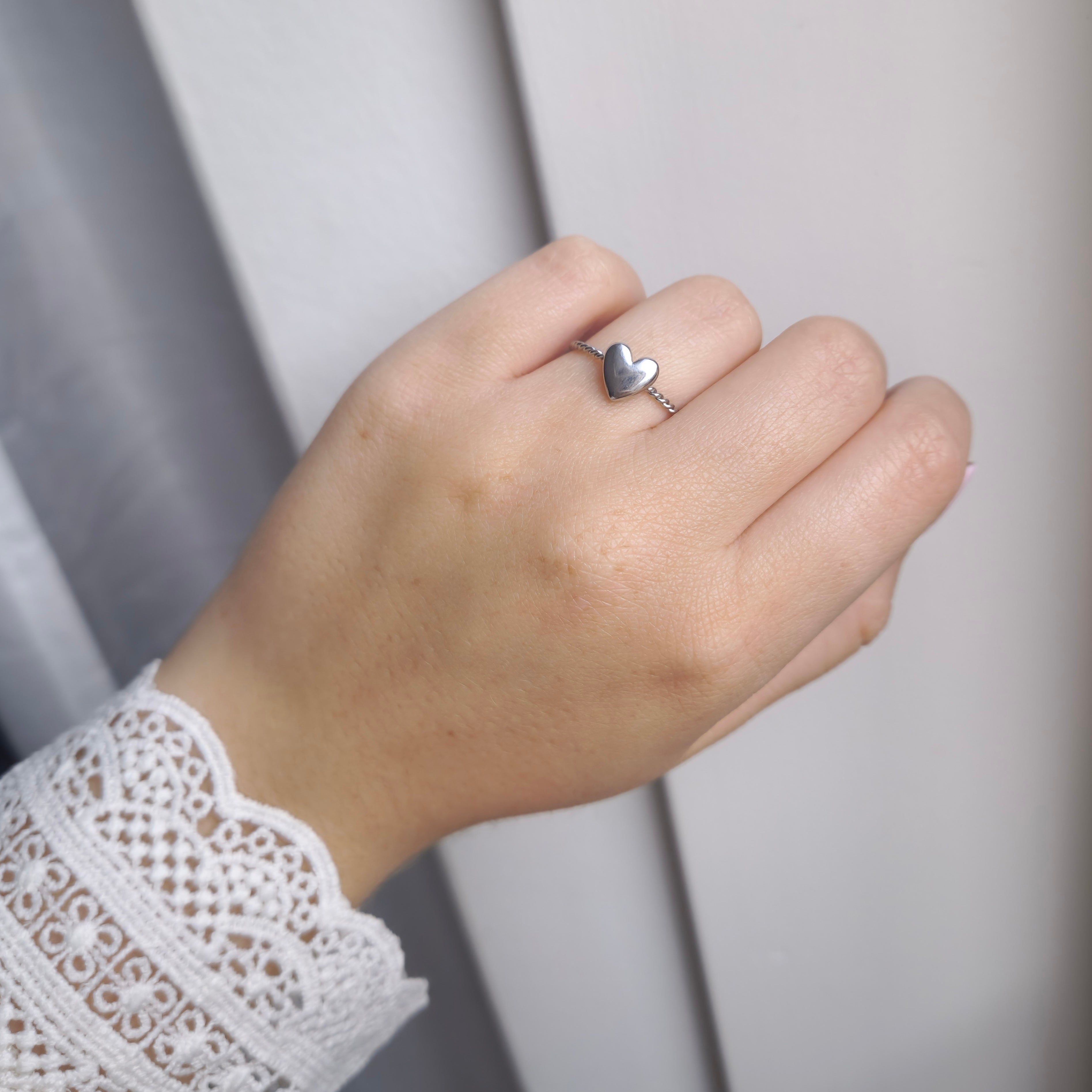 Silver Love ring