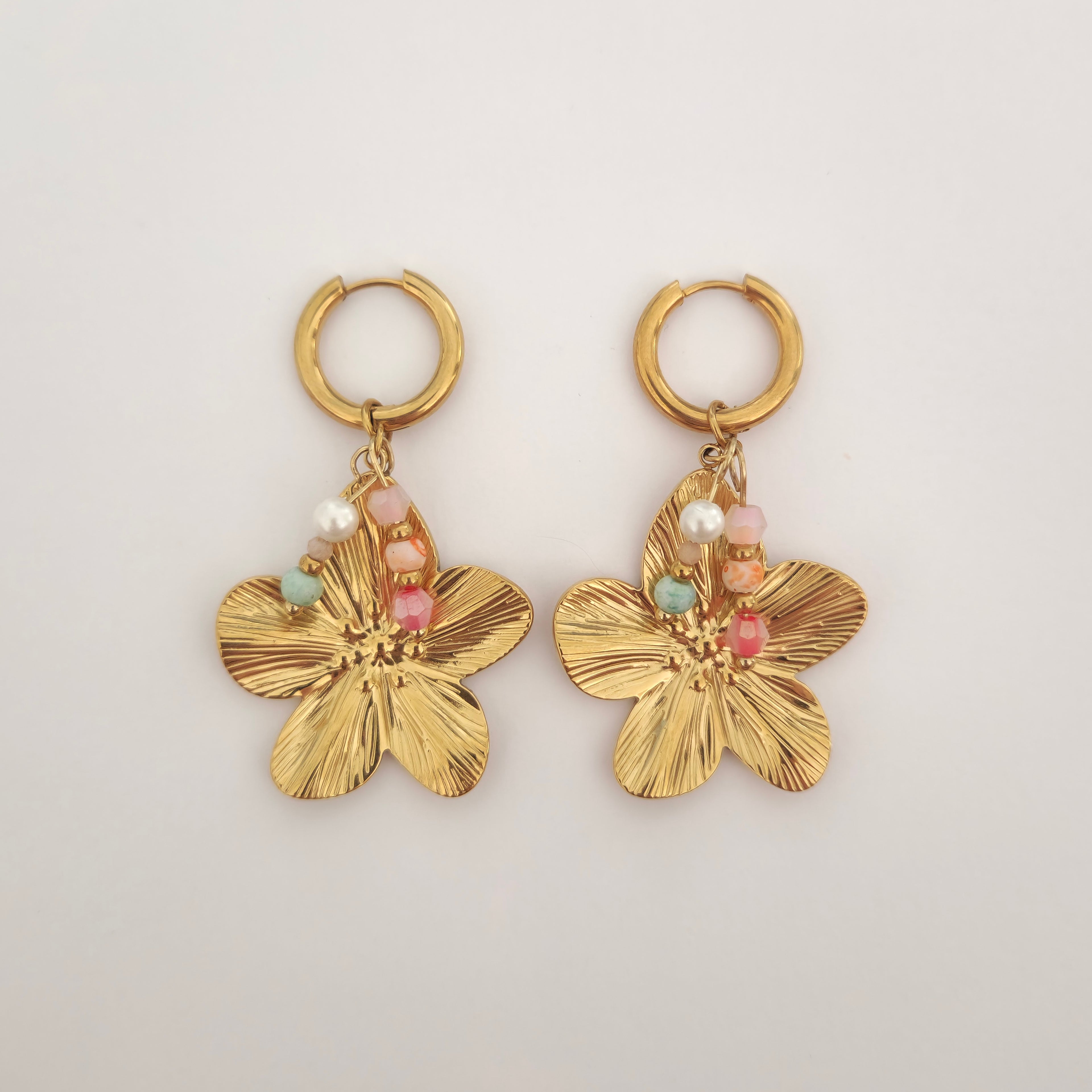 Flower Power oorbellen