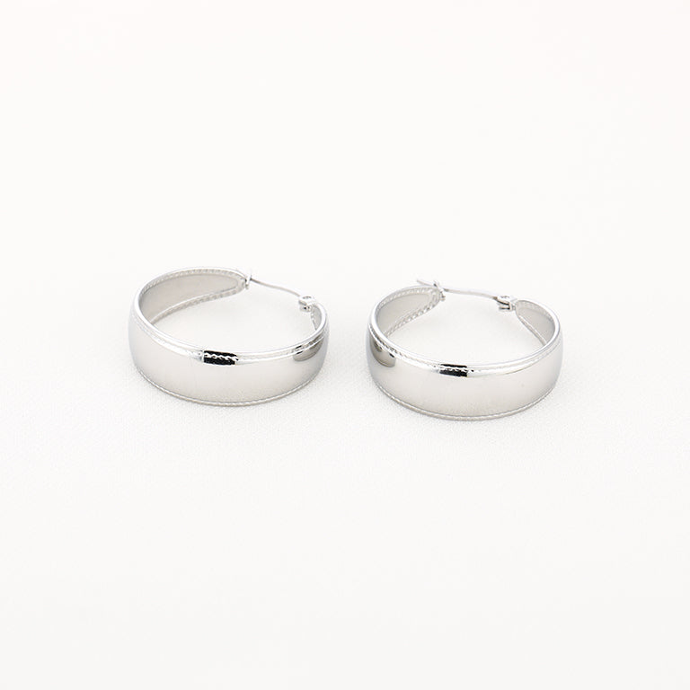 Detailed Flat Hoop oorbellen