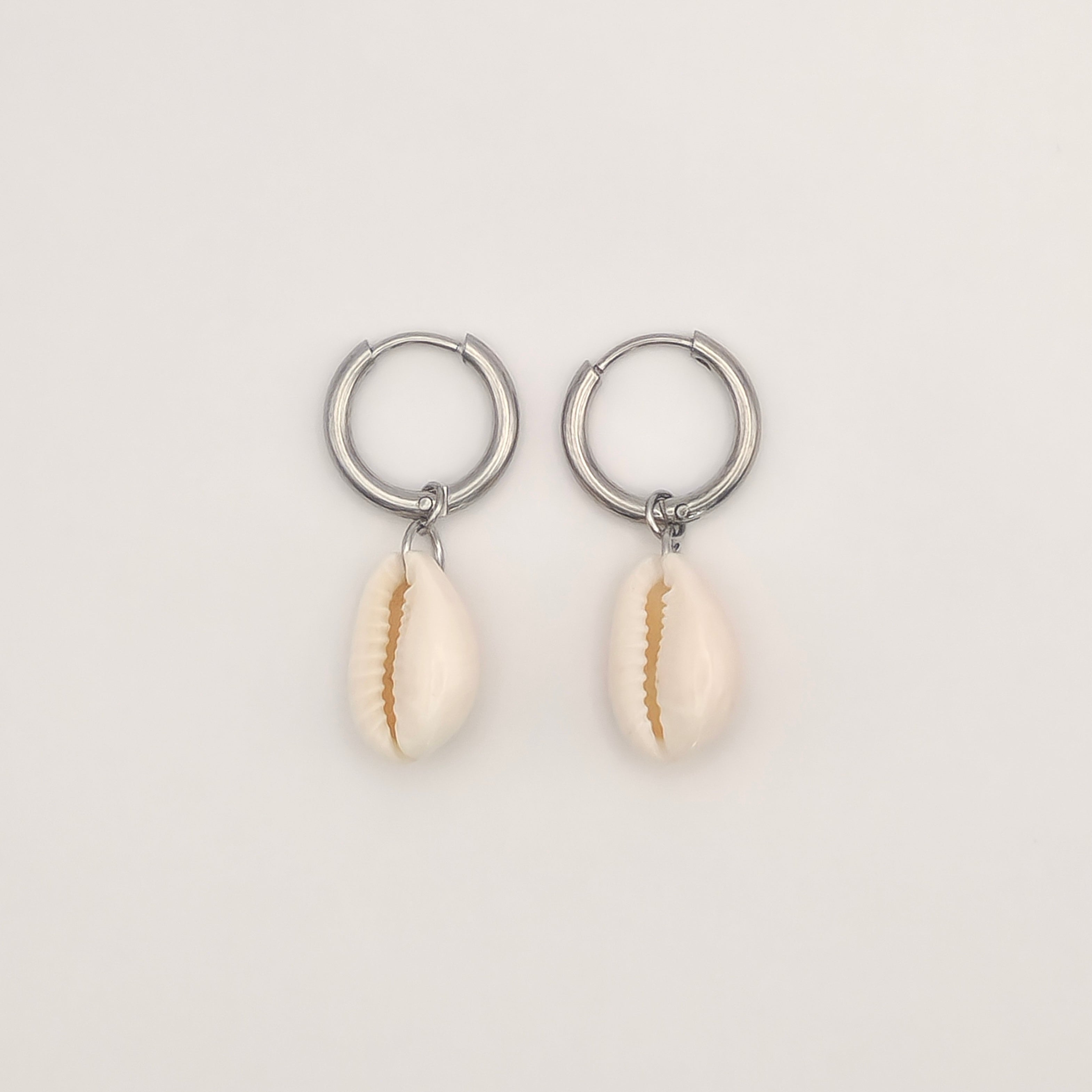 Seashell oorbellen