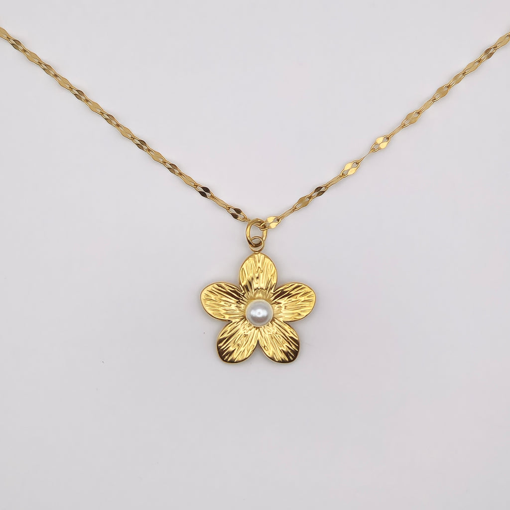 Pearly Flower ketting