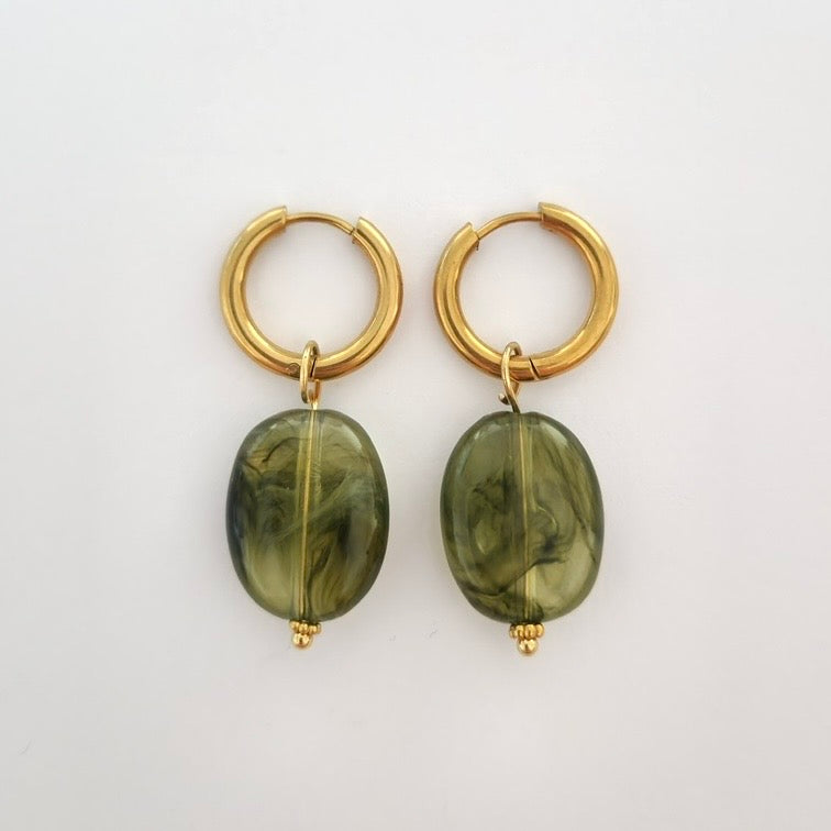 Marble Charm oorbellen