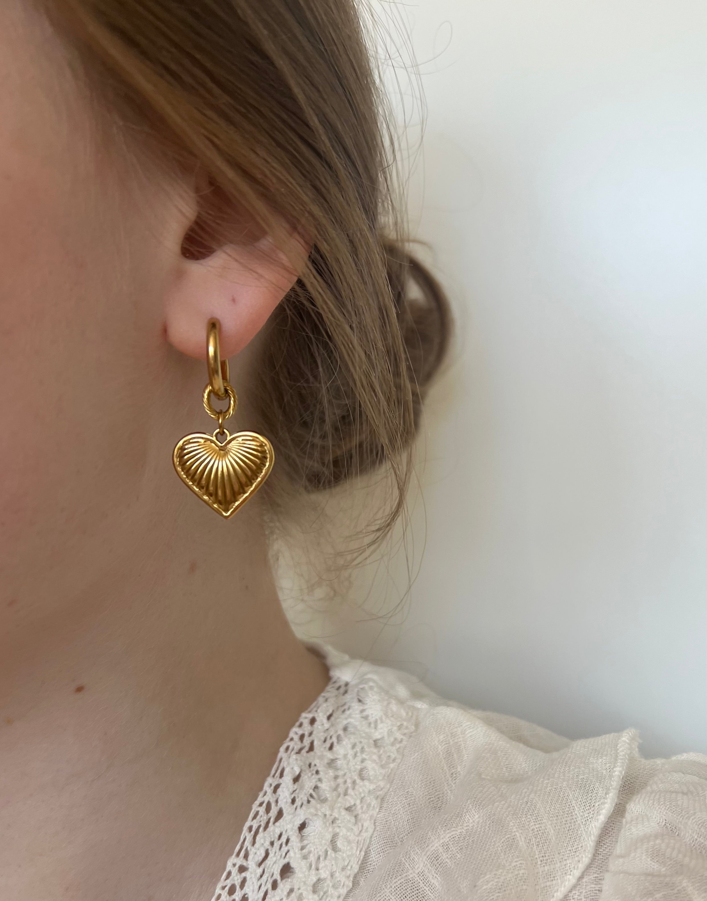 Elagant Heart oorbellen