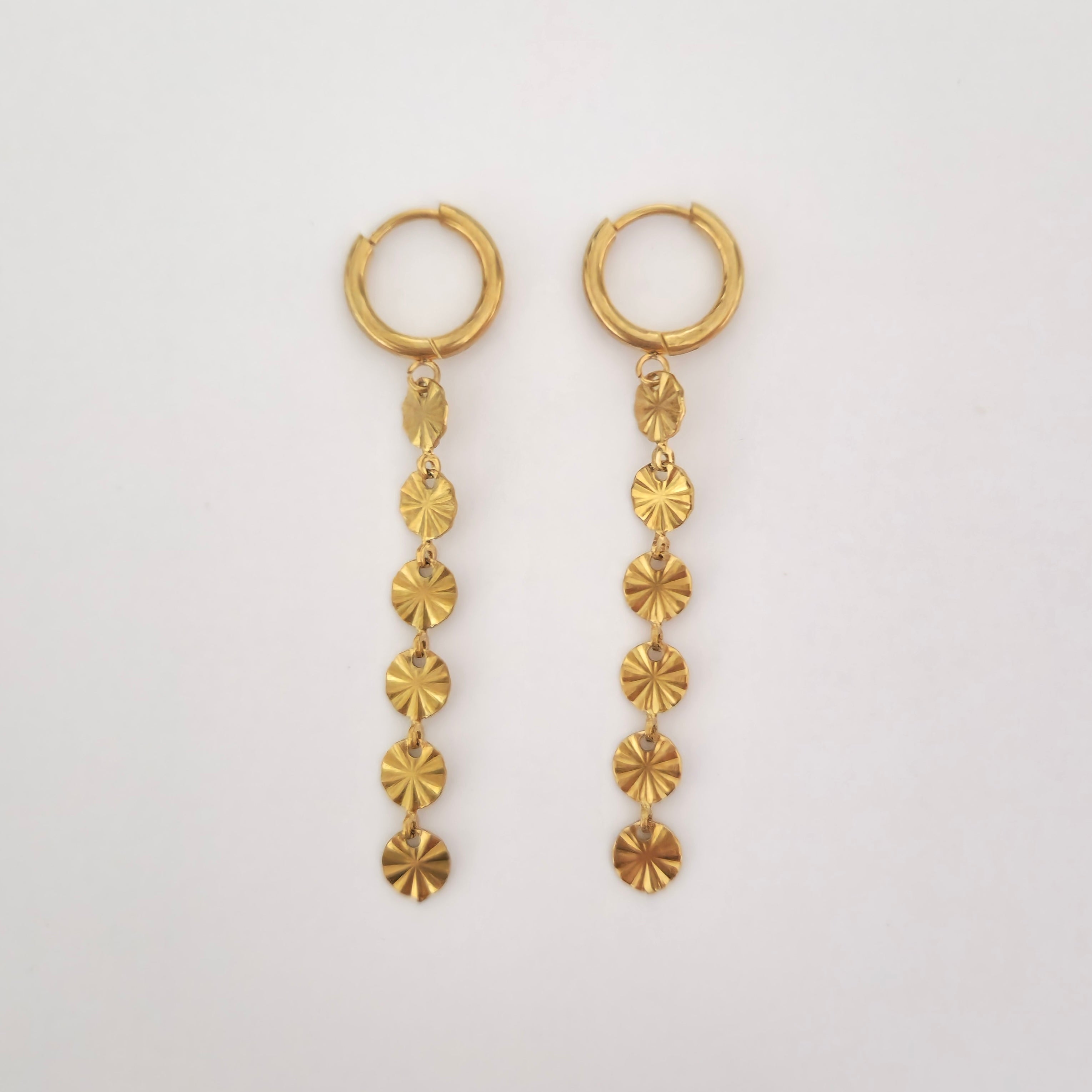 Shiny Coin oorbellen