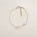 Soft Heart Pearl armband
