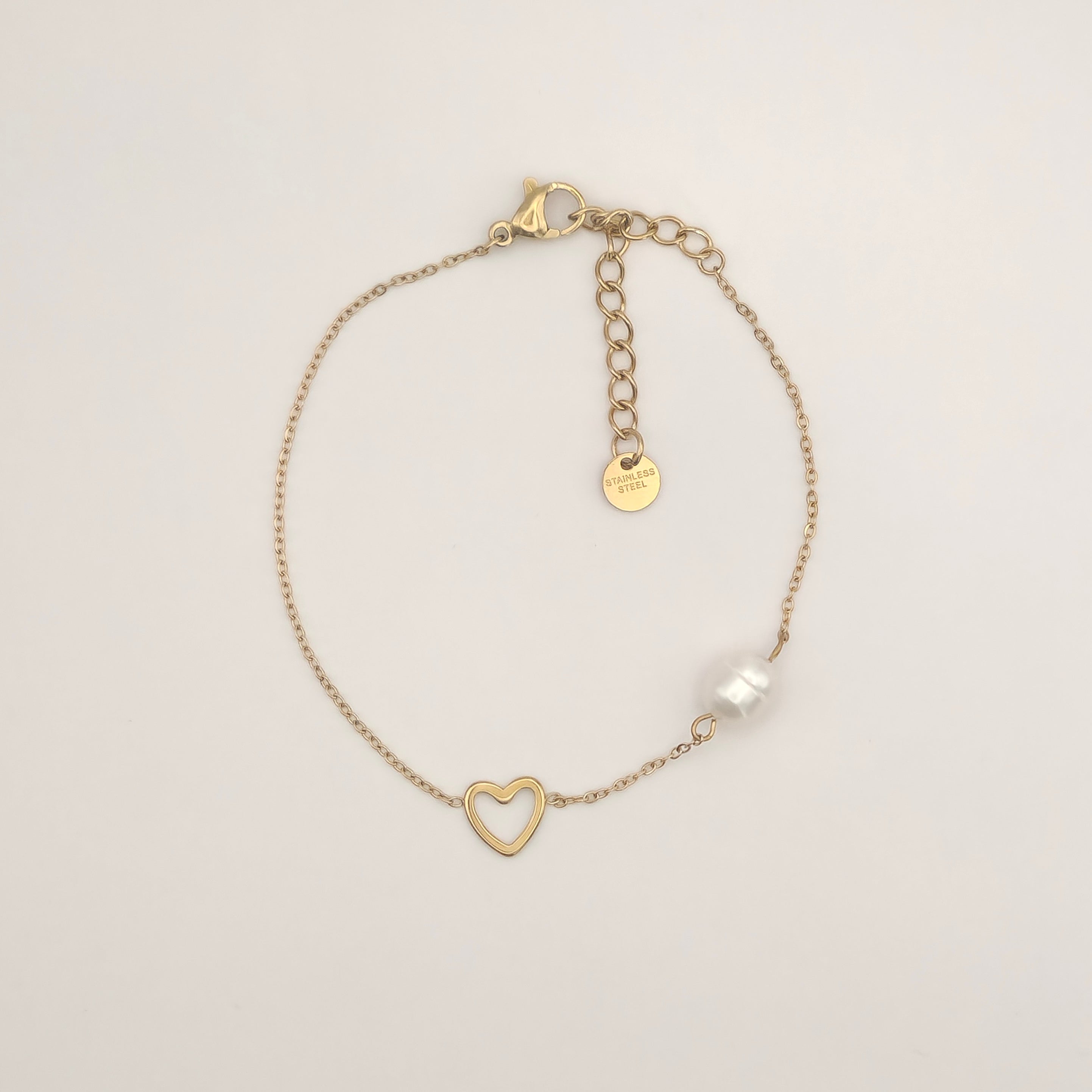 Soft Heart Pearl armband