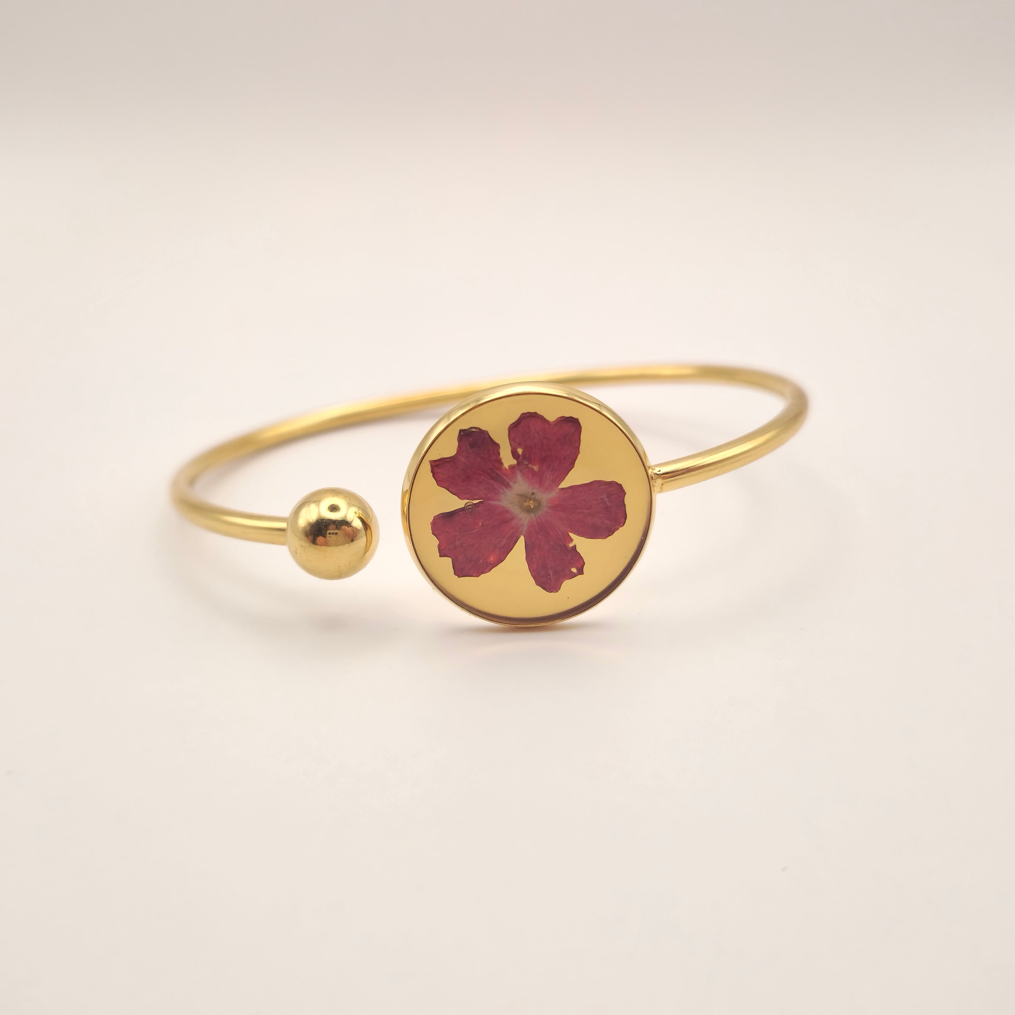Flower Bangle armband (goud)