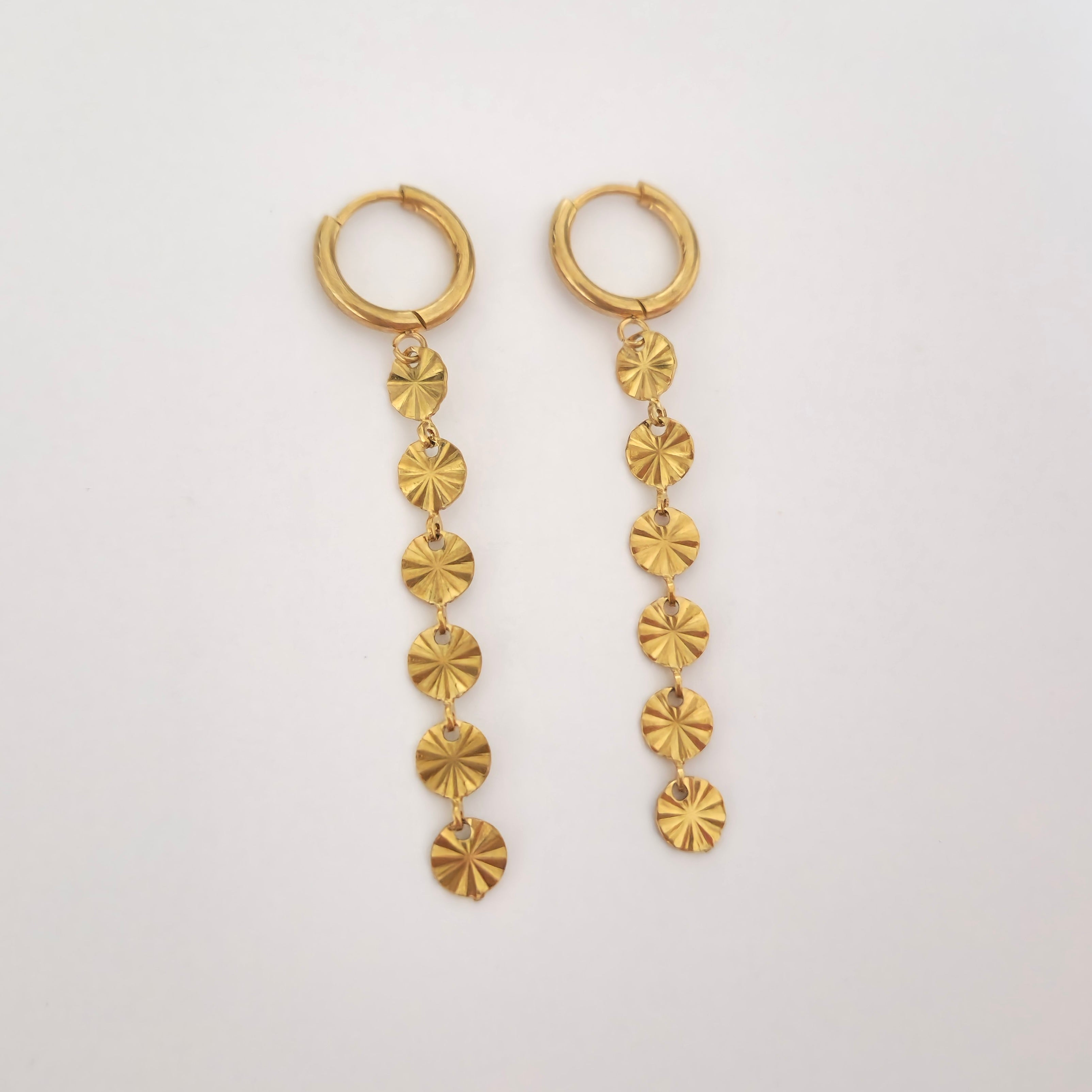 Shiny Coin oorbellen