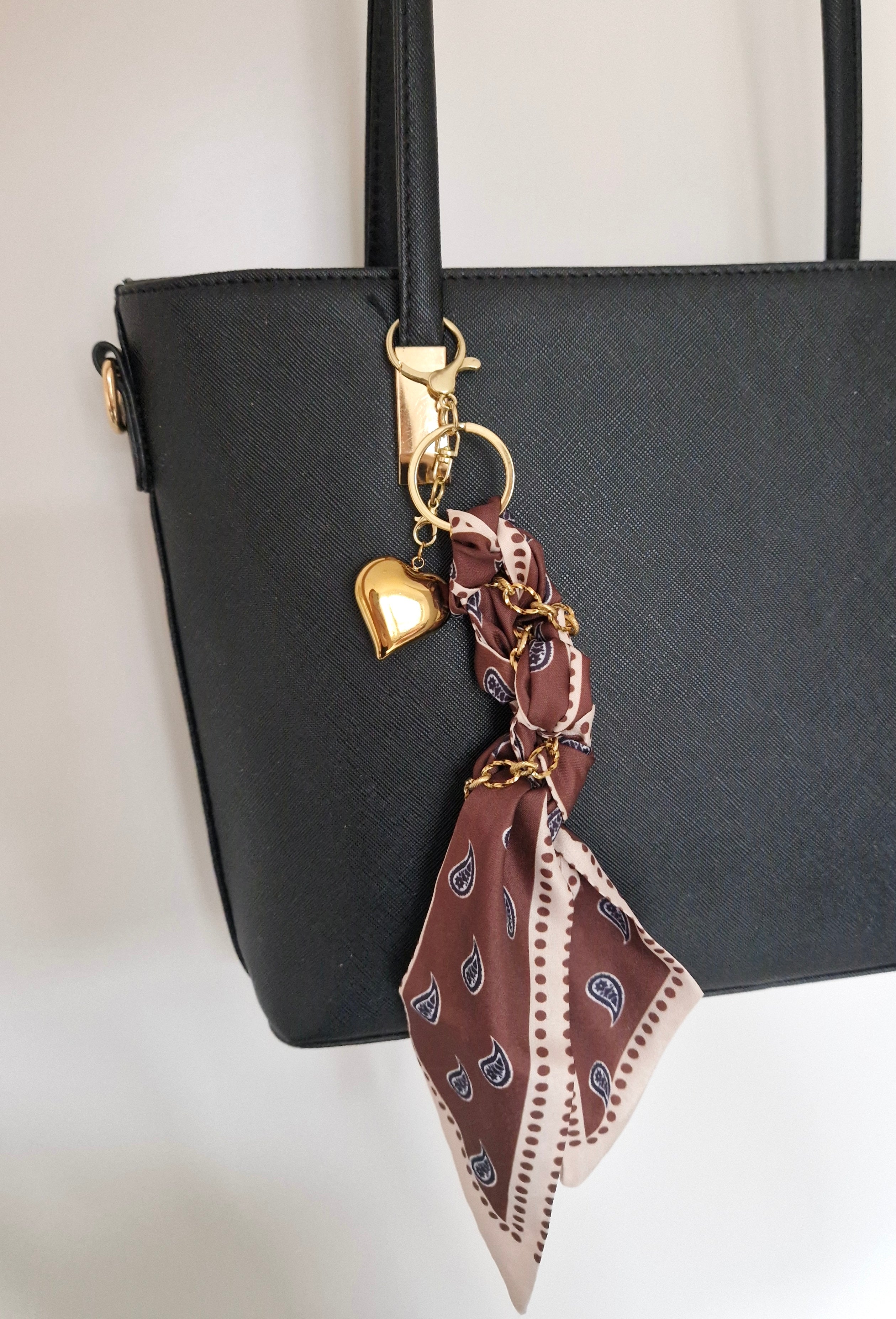 Trendy bag charm (bruin)