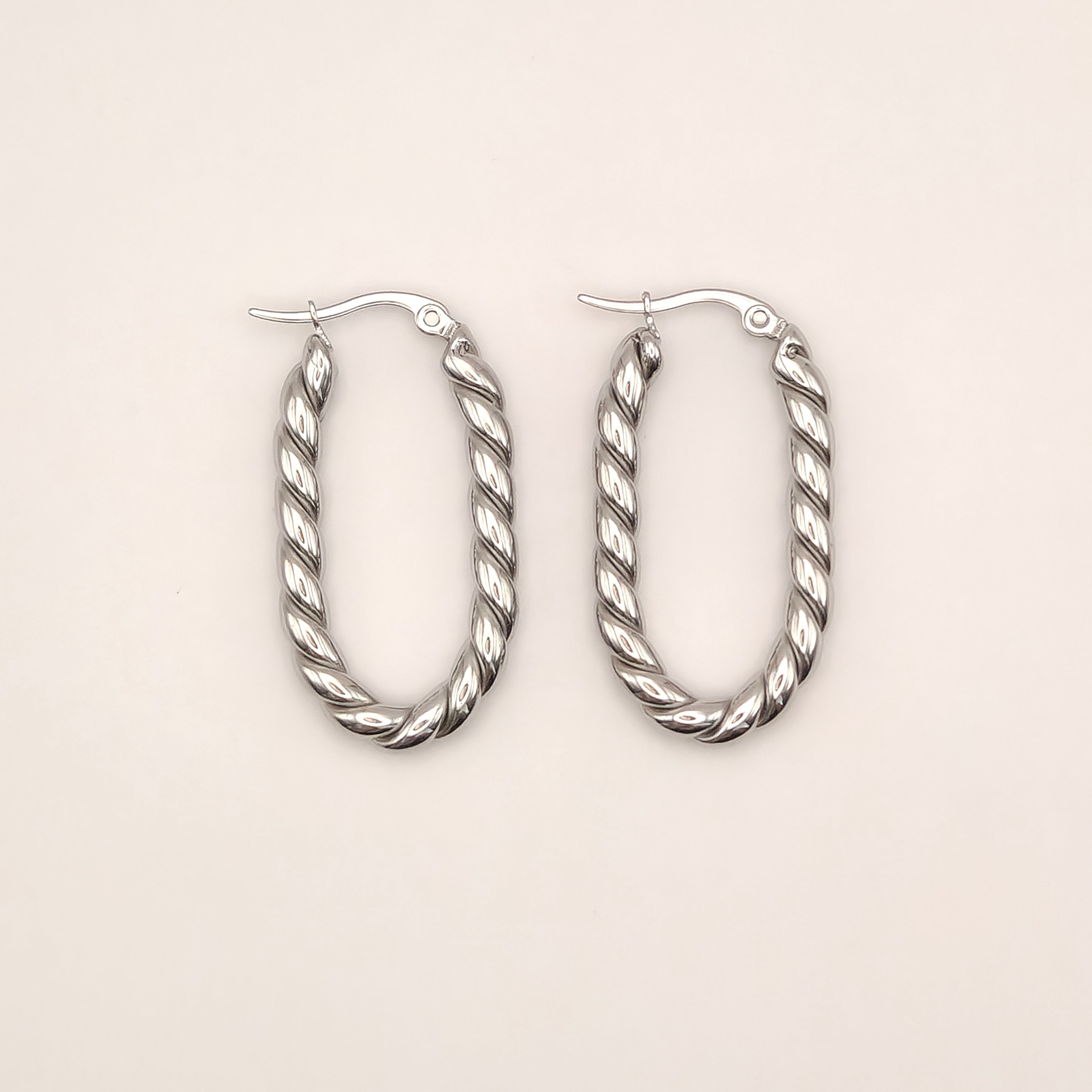 Oval Twist oorbellen