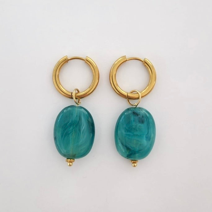 Marble Charm oorbellen