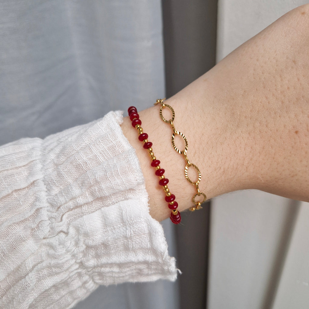 Ruby Disc armband