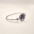 Flower Bangle armband (zilver)