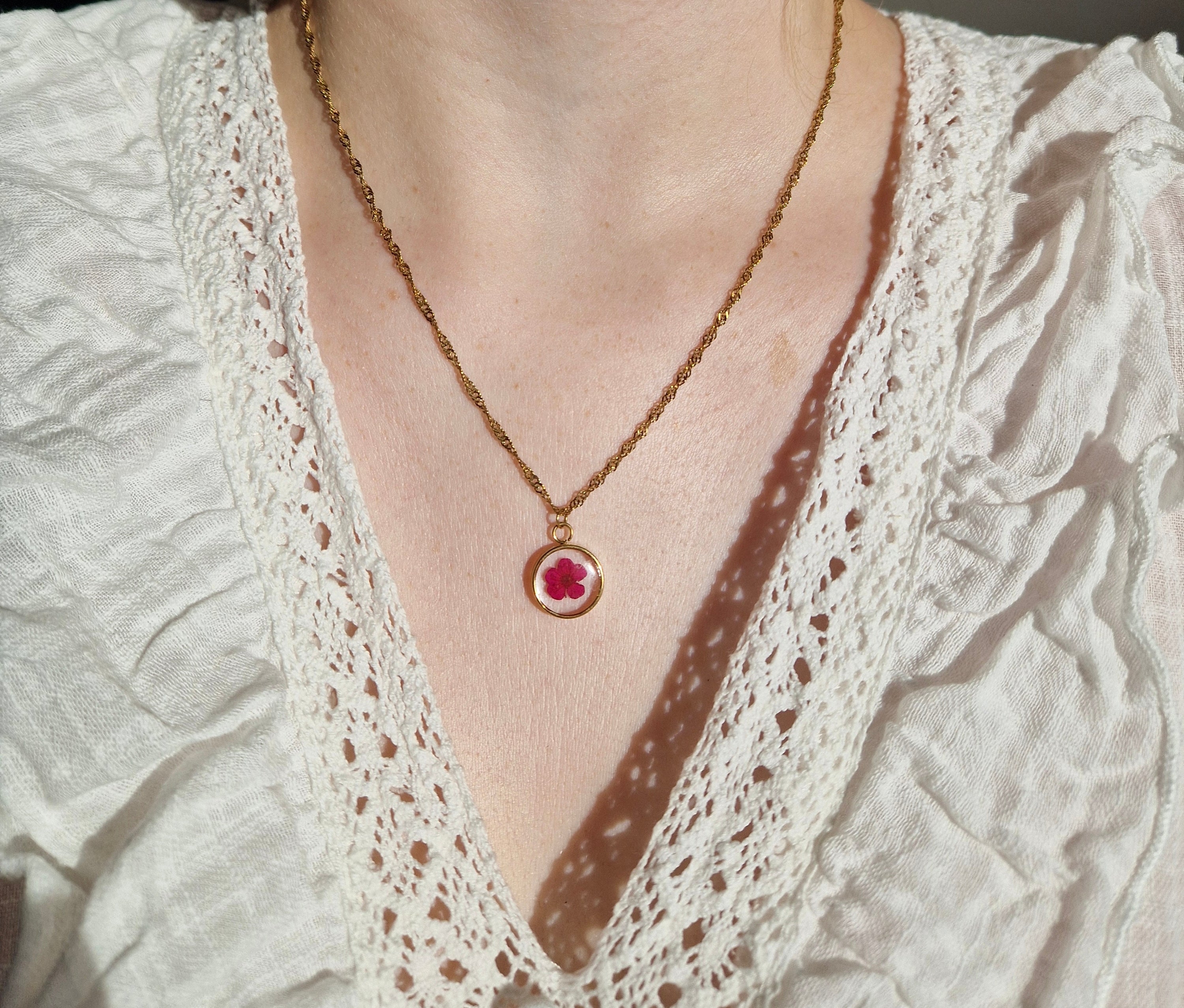 Blossom Charm ketting (goud)