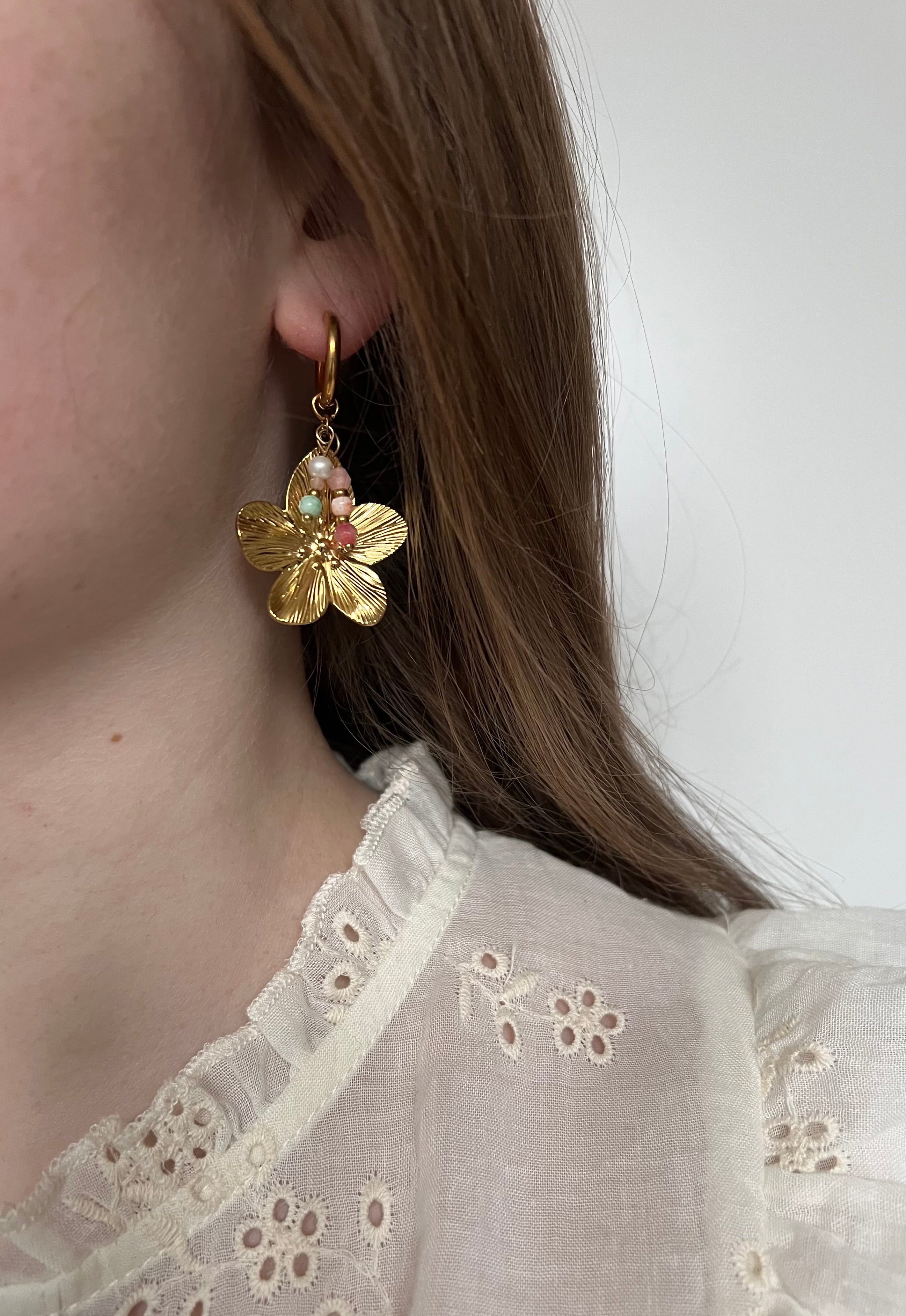 Flower Power oorbellen