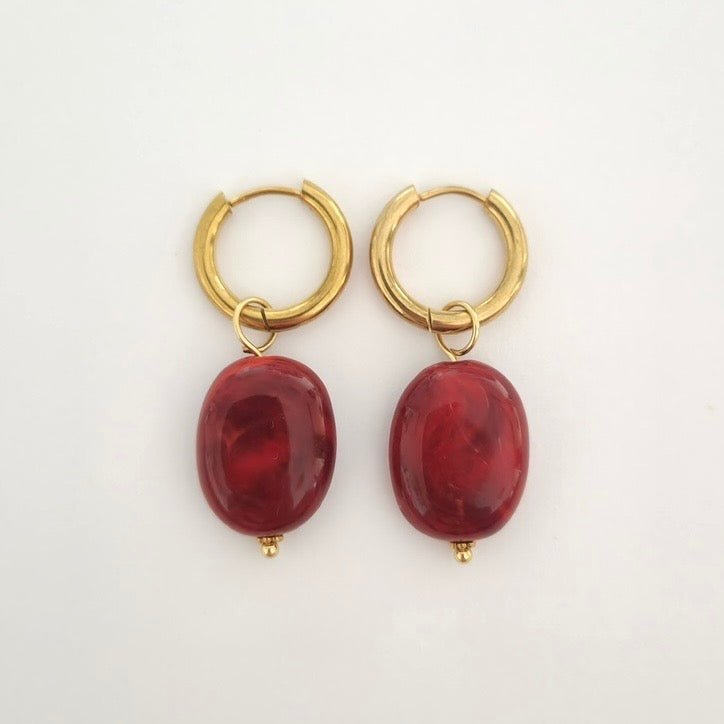 Marble Charm oorbellen