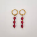 Ruby Oval oorbellen