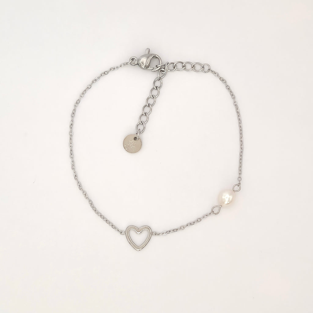 Soft Heart Pearl armband
