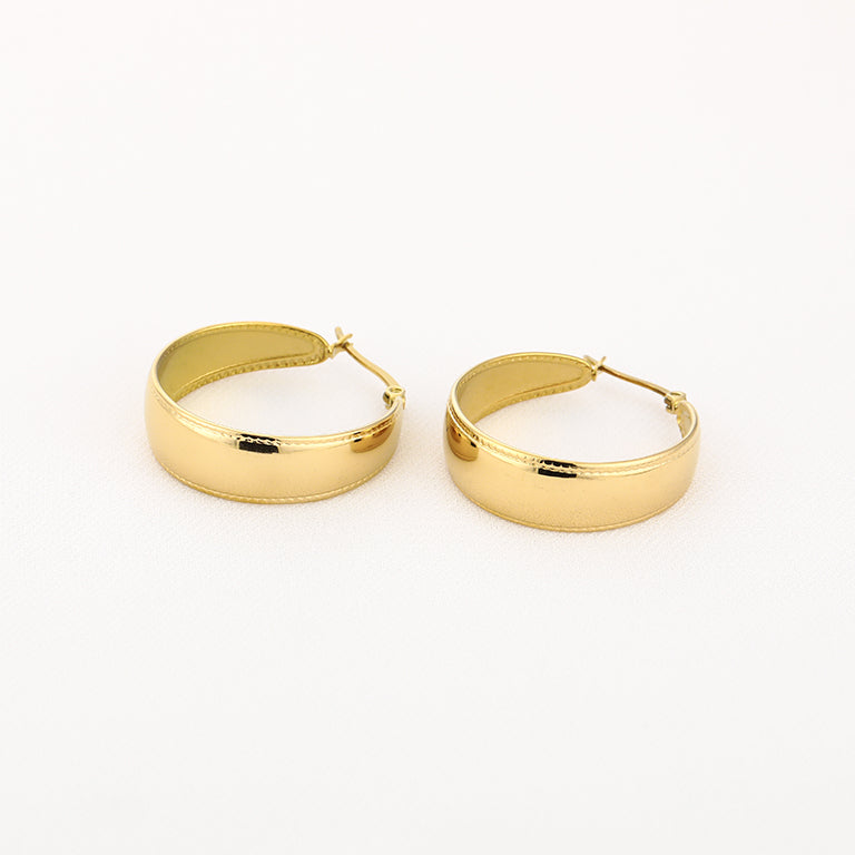 Detailed Flat Hoop oorbellen