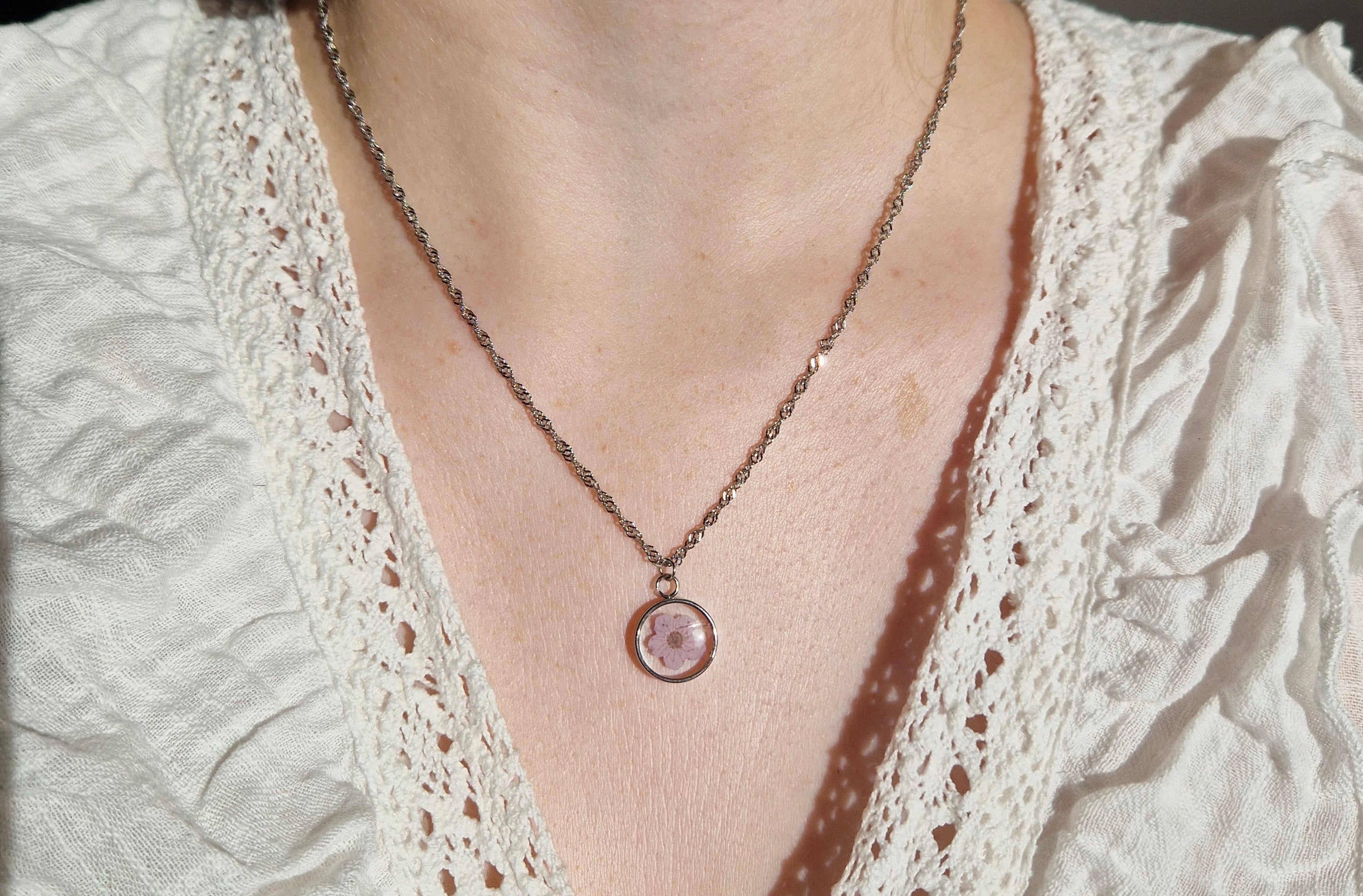 Blossom Charm ketting (zilver)