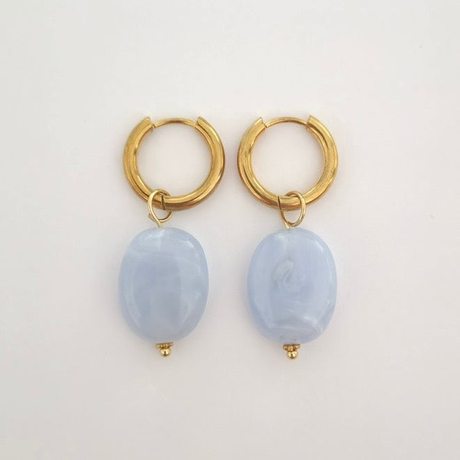 Marble Charm oorbellen