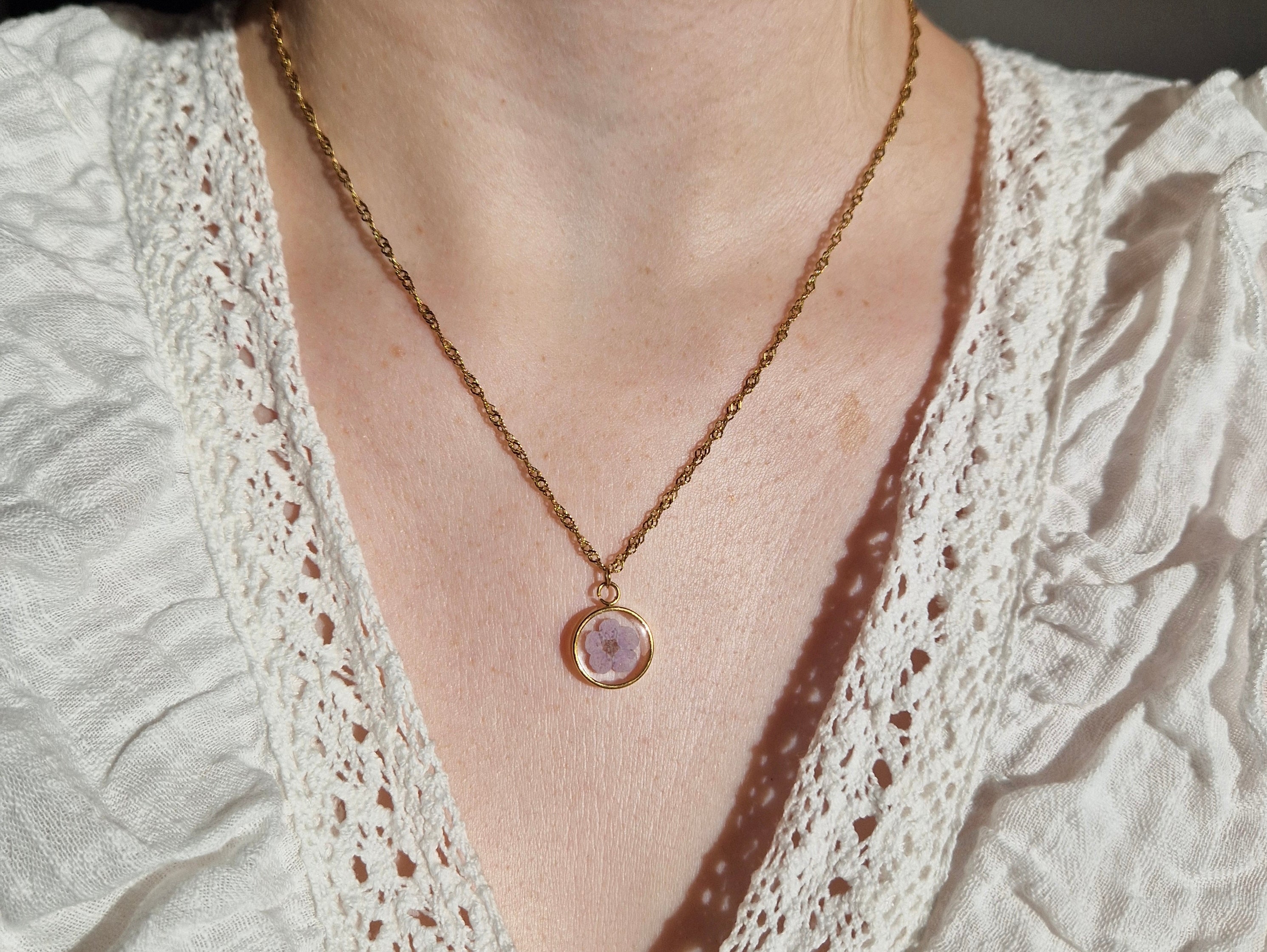 Blossom Charm ketting (goud)