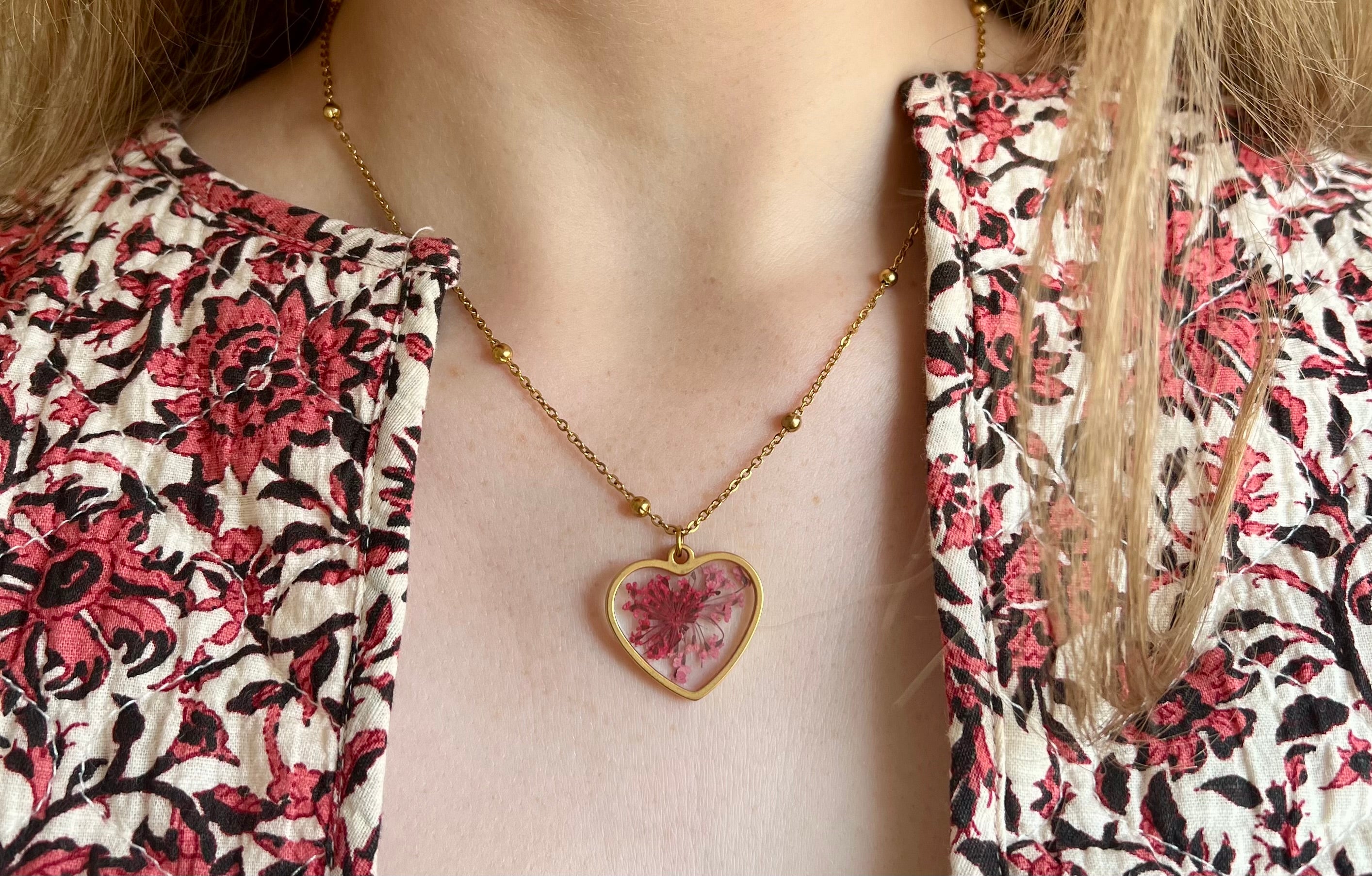 Floral Heart ketting