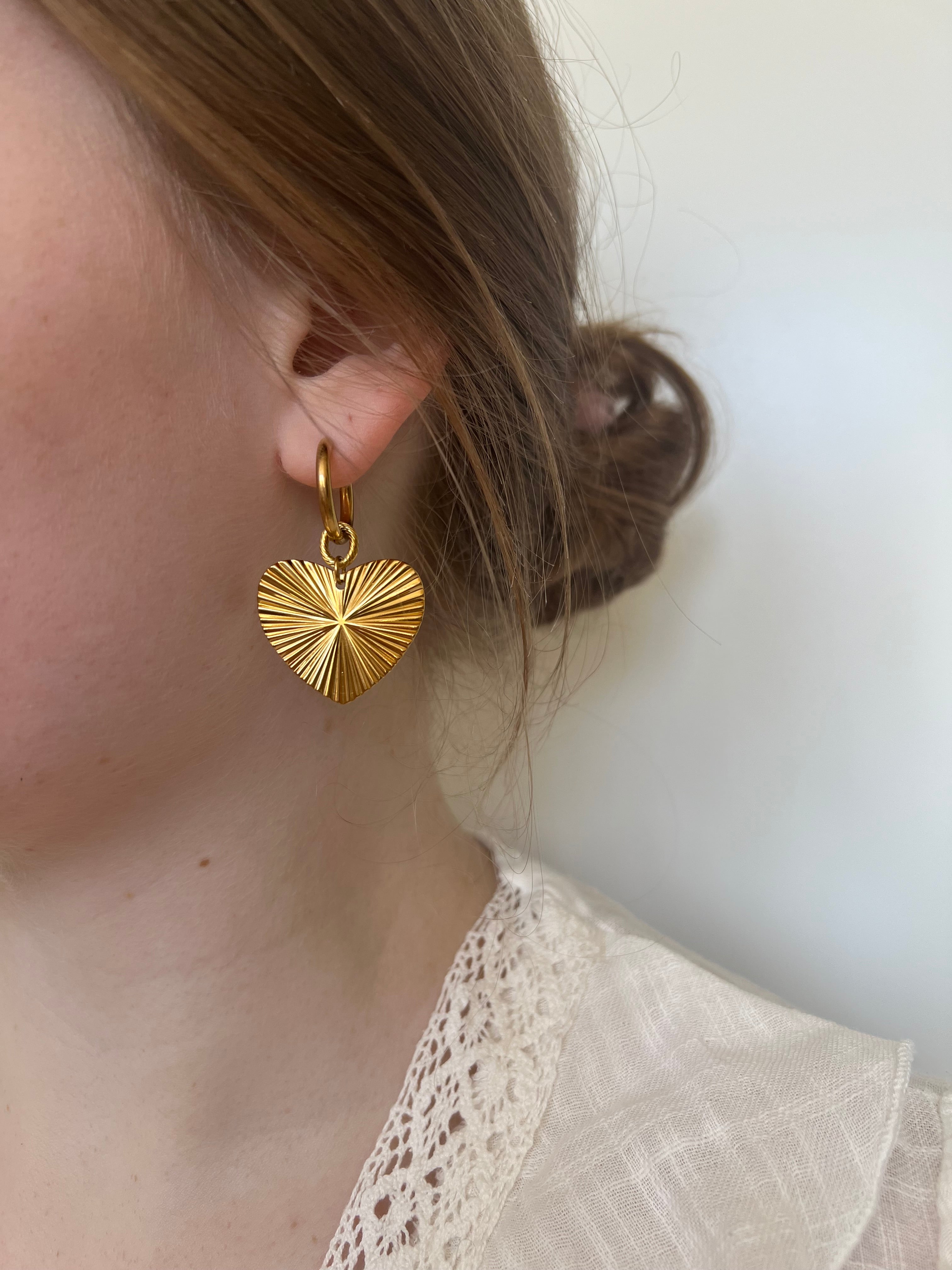 Festive Heart oorbellen